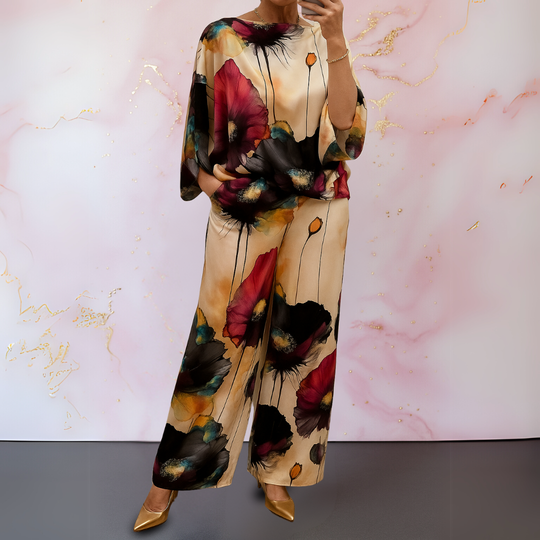 Maelora™ | Satin Two-Piece Women's Set