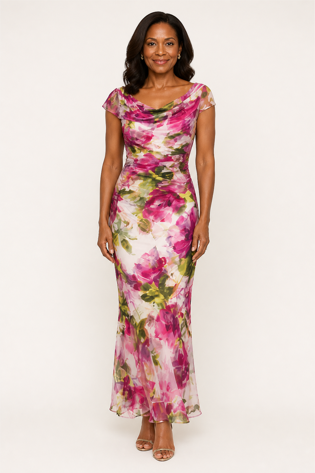 Mary | Floral Off-Shoulder Maxi Dress