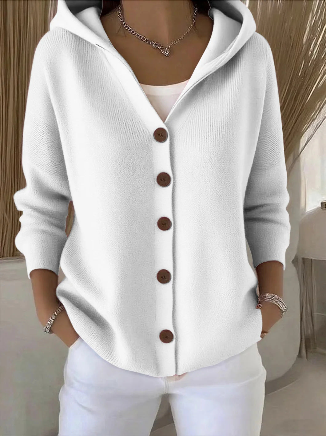 Bella | Hooded Knit Jacket