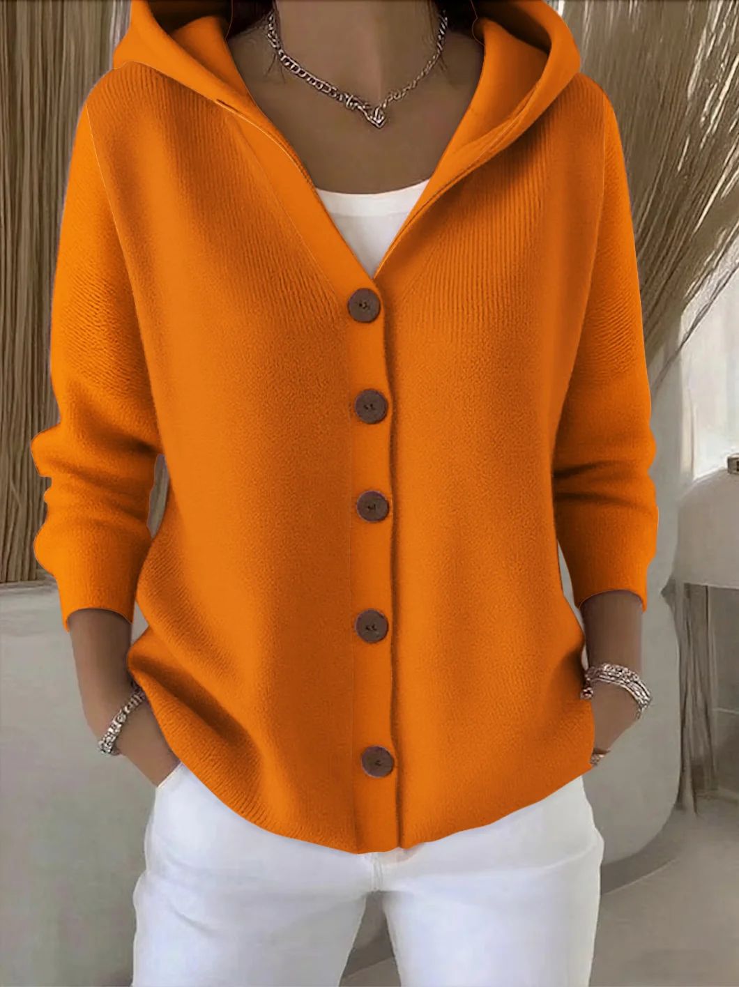 Bella | Hooded Knit Jacket