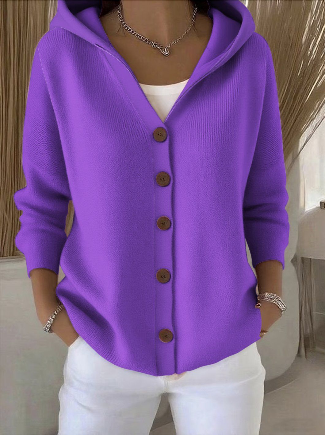 Bella | Hooded Knit Jacket