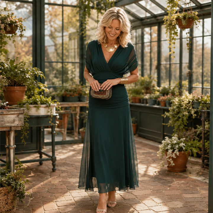 Morgan | Elegant Green Dress